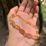 Natural Citrine Bracelet Irregular Stone Jewelry GEM Beads