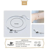 TrustDavis Sterling Silver Star Beads Bracelet Wedding Jewelry