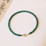 3mm Malachite Beads Bracelet Natural Women's Jewelry