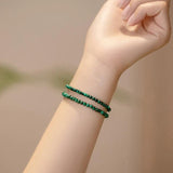 3mm Malachite Beads Bracelet Natural Women's Jewelry