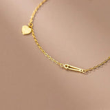 925 Silver Love Heart Charm Bracelet for Women