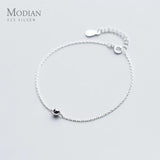 Minimalist Beads Chain Bracelet 925 Silver Jewelry for Women