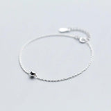 Minimalist Beads Chain Bracelet 925 Silver Jewelry for Women