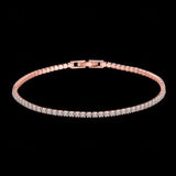 925 Silver Charm Bracelet with Crystals - Fine Jewelry Gift for Women