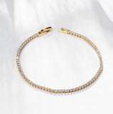 925 Silver Charm Bracelet with Crystals - Fine Jewelry Gift for Women