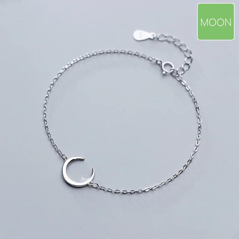 TrustDavis Moon Bracelet For Women Girls Wedding Gift DT18
