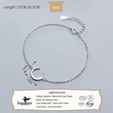 TrustDavis Moon Bracelet For Women Girls Wedding Gift DT18