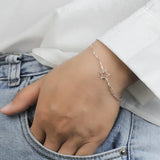 TrustDavis Moon Bracelet For Women Girls Wedding Gift DT18