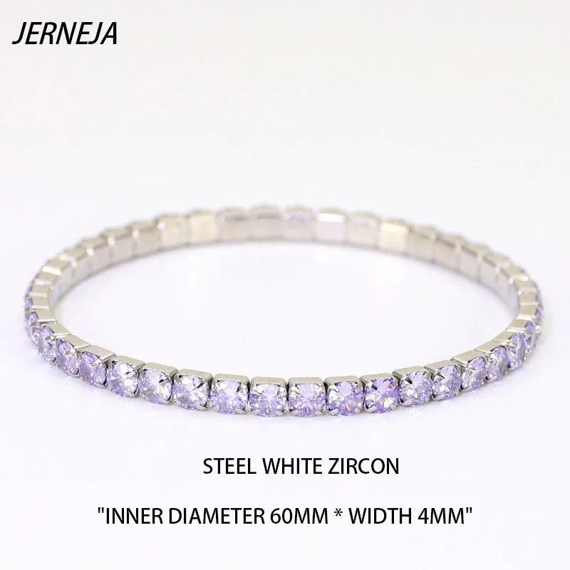 Women's Stainless Steel Diamond Bracelet
