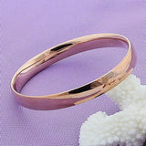 925 Sterling Silver Round Bracelet Bangles Big Bangle Women Gift