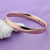 925 Sterling Silver Round Bracelet Bangles Big Bangle Women Gift