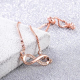 925 Silver Infinity Chain Link Bracelet