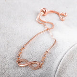 925 Silver Infinity Chain Link Bracelet