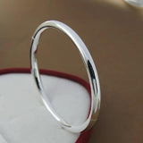925 Silver Glossy Bracelet for Women - Jewelry Gift