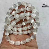 Natural Calcite/Selenite Stone Beads Cat Eye Gemstone Bracelet Gift