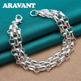 925 Silver Geometric Bracelet For Men