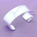 925 Silver Men's Big Open Cuff Bracelet, Bangle Jewelry