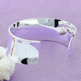 925 Silver Men's Big Open Cuff Bracelet, Bangle Jewelry