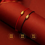 Real 14k Yellow Adjustable Bracelets for Couple