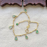 Silver Inlaid Chalcedony Gourd Bracelet