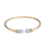 S925 Sterling Silver Magnolia Open-End Bangle Bracelet