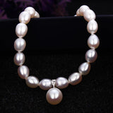 Freshwater Pearl Bracelet Women's Fine Jewelry Adjustable Chain