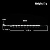 Vintage Hollow Ball Beaded Chain Bracelet 925 Sterling Silver Unisex Gift