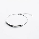 925 Sterling Silver Twisted Chain Bracelet Women Jewelry