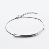 925 Sterling Silver Twisted Chain Bracelet Women Jewelry