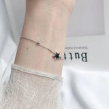925 Sterling Silver Star Bracelet Classic Women Girlfriends Jewelry