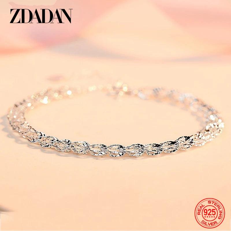 925 Silver Charm Bracelet Wedding Jewelry