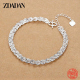 925 Silver Charm Bracelet Wedding Jewelry