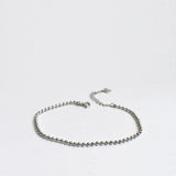 Fine Silver 925 Jewelry Bracelet Women Beads Chain Minimalist Bracelets