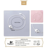 TrustDavis 925 Sterling Silver Love Pig Bracelet For Women