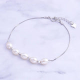 925 Silver Bracelet with Freshwater Pearl for Women