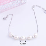 925 Silver Bracelet with Freshwater Pearl for Women