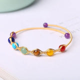 Multicolor Morganite Beaded Bracelets Women Fine Jewelry