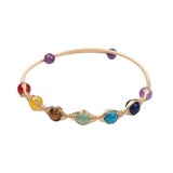 Multicolor Morganite Beaded Bracelets Women Fine Jewelry