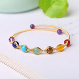 Multicolor Morganite Beaded Bracelets Women Fine Jewelry