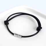 925 Sterling Silver Dolphin Couple Bracelet Adjustable High Wax Line Jewelry