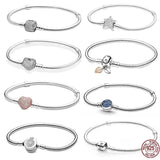 925 Silver Crown Letter O Chain Bracelet for Women