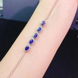 Natural Sapphire Bracelet Pigeon Blood Red Emerald