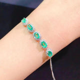 Natural Sapphire Bracelet Pigeon Blood Red Emerald