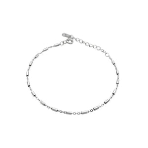 925 Silver Cylinder Slim Bracelets Minimalist Fashionable Women Students Jewelry