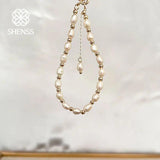 Freshwater Rice Pearl Bracelet Stainless Steel Jewelry