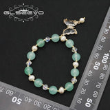 Zircon Butterfly Bracelet Natural Pearls Romantic Charm Fine Jewelry