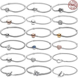 925 Silver Bracelet with Bucket Buckle for Women