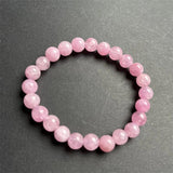 Purple Kunzite Bracelet Natural Stone Beads Spodumene Jewelry