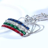 Women's 925 Silver Emerald Bracelet for Wedding and Parties