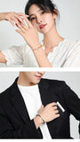Hetian Jade Lucky Bracelets Black/Pink Couple Fine Jewelry